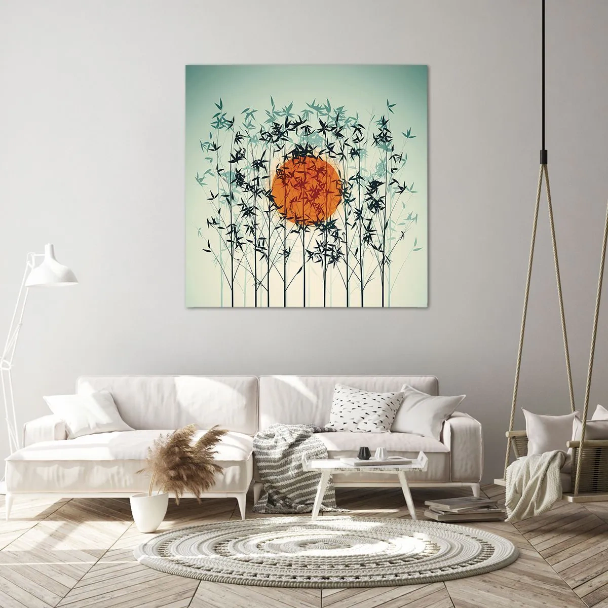 Obraz na plátne - Japonské slnko - 60x60 cm