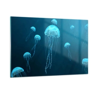 Obraz na skle - Oceánsky tanec - 120x80 cm
