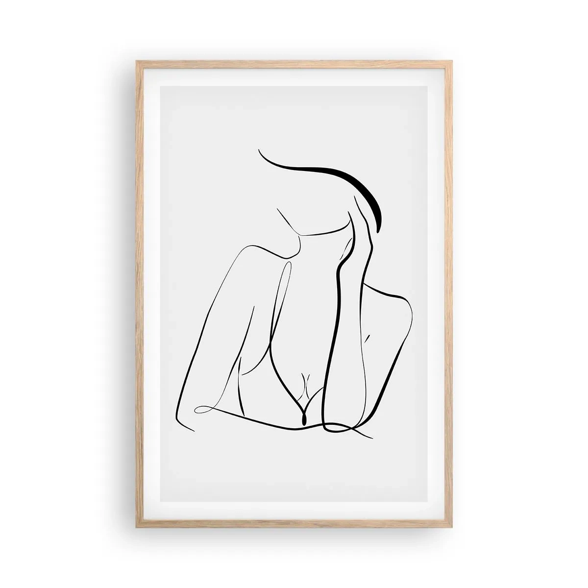 Plagát v ráme zo svetlého duba - Na vlne snov - 61x91 cm