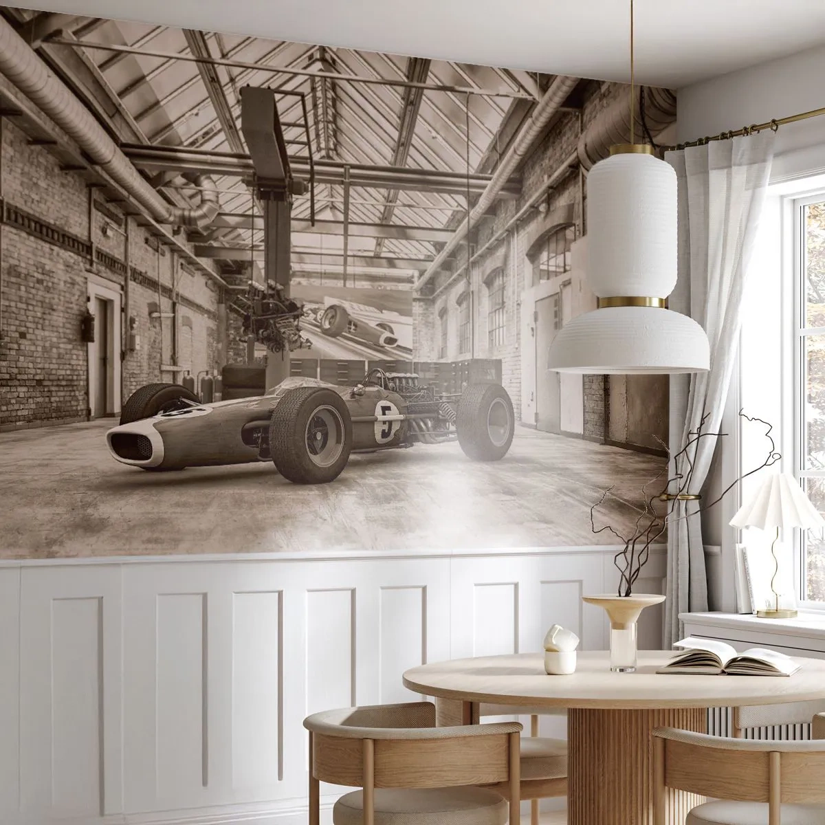 Fototapeta Premium Sand - Odpočinok víťaza - Formula 1, Retro, Automobilový priemysel - 350x256 cm