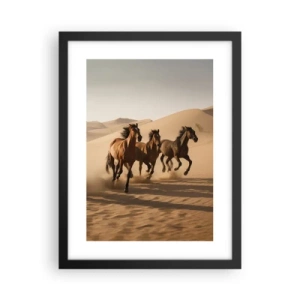 Plagát v čiernom ráme - Voľné ako vietor - 30x40 cm