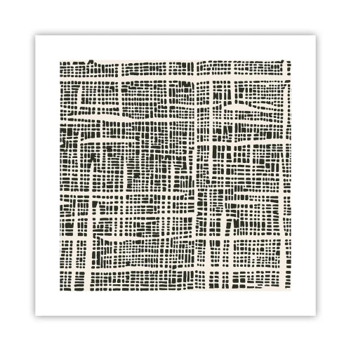 Plagát - Tkaná kompozícia - 40x40 cm
