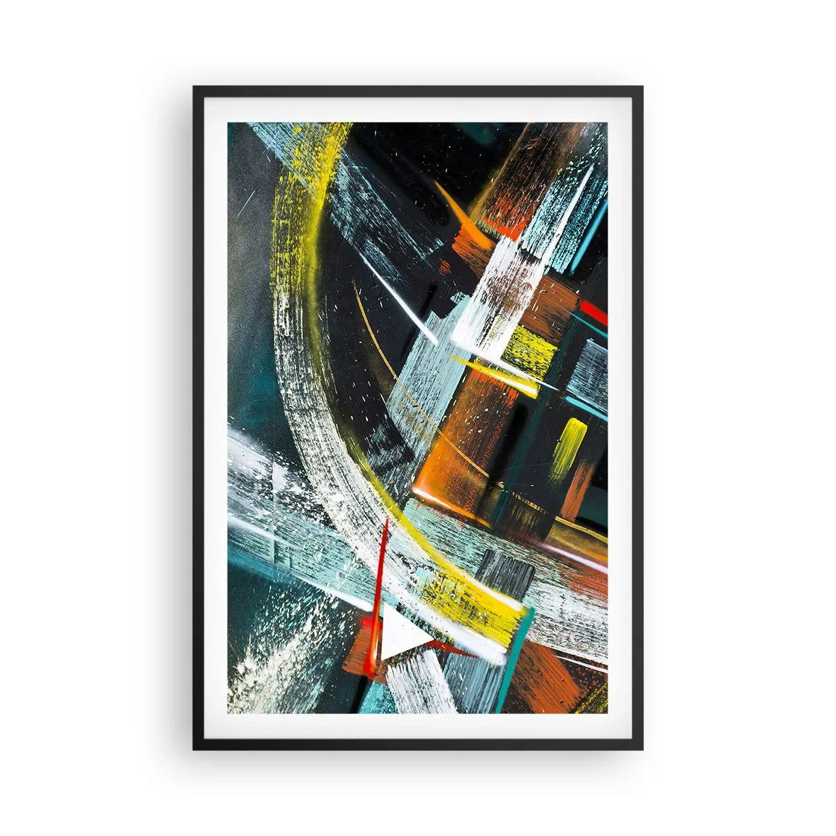 Plagát v čiernom ráme - Energia pohybu - 61x91 cm