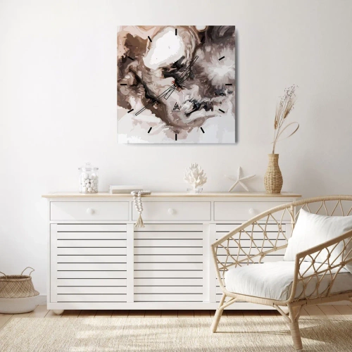 Nástenné hodiny - Zrodenie galaxie - 40x40 cm