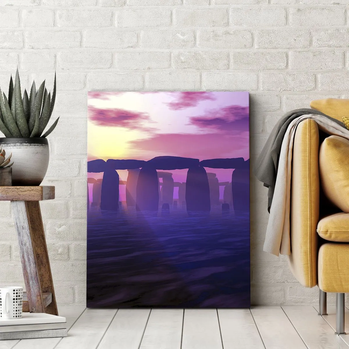 Obraz na plátne - Tajomstvo za svitania v hmle - 70x100 cm