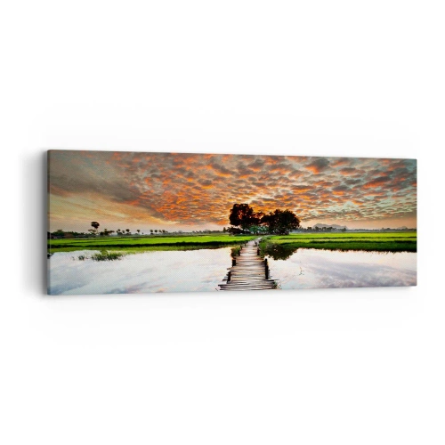 Obraz na plátne - Roztiahnite ruky - dýchajte  - 90x30 cm