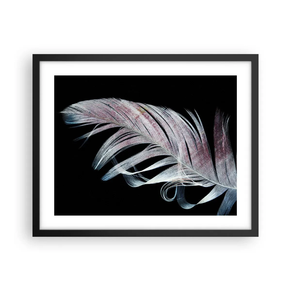 Plagát v čiernom ráme - Premýšľajte o dotyku - 50x40 cm