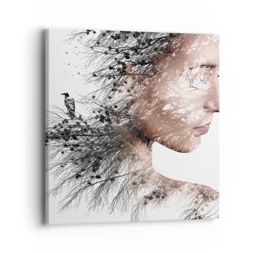 Obraz na plátne - Duch lesa - 40x40 cm