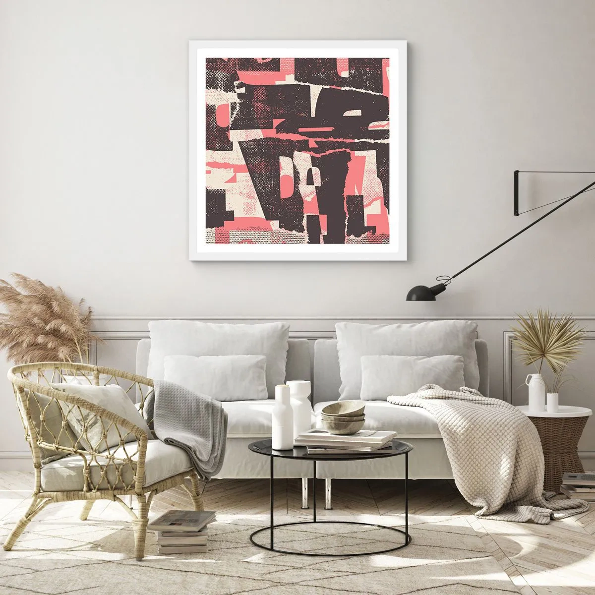 Plagát v bielom ráme - Celý tento zhon - 60x60 cm