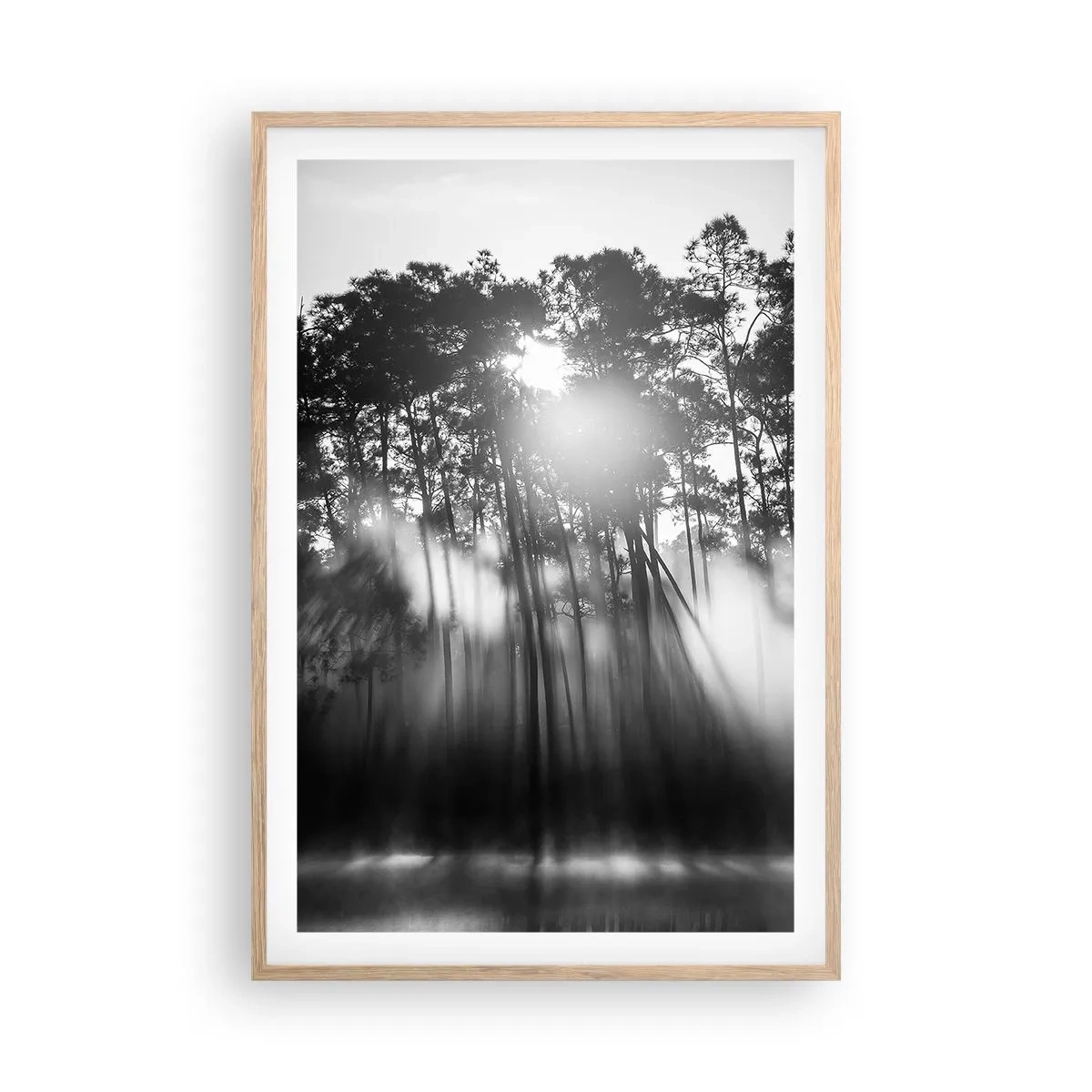 Plagát v ráme zo svetlého duba - Nezastaviteľné slnko - 61x91 cm