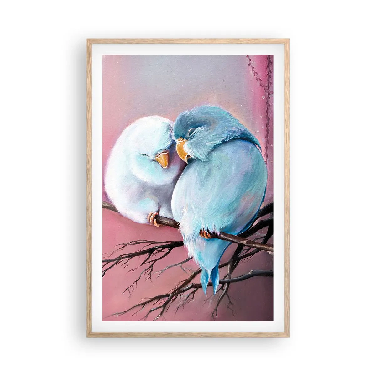 Plagát v ráme zo svetlého duba - Čo k tomu dodať? - 61x91 cm