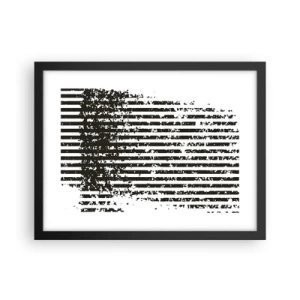 Plagát v čiernom ráme - Rytmus a šum - 40x30 cm