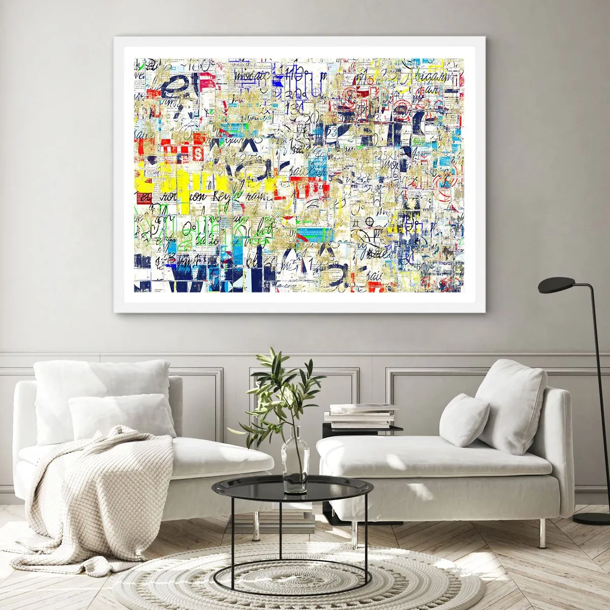 Plagát v bielom ráme - Proste poteší oči - 70x50 cm