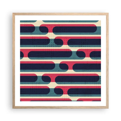 Plagát v ráme zo svetlého duba - Dovnútra a dopredu - 60x60 cm