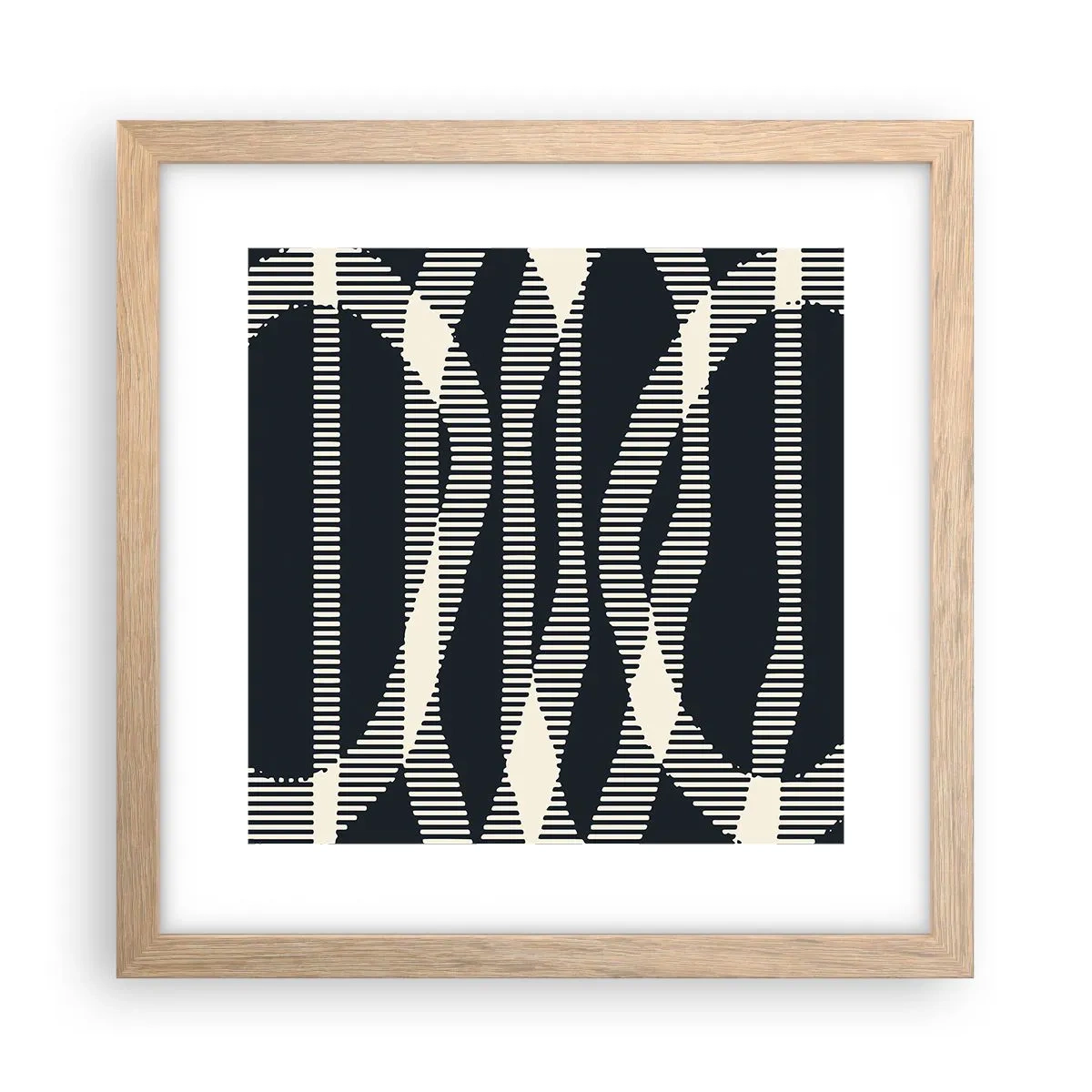 Plagát v ráme zo svetlého duba - Pokus o prelomenie temnoty - 30x30 cm