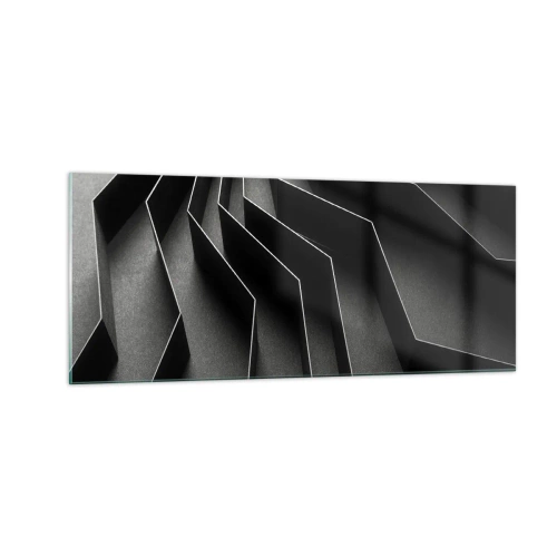 Obraz na skle - Priestorový poriadok - 100x40 cm