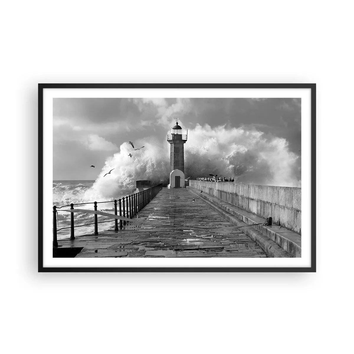 Plagát v čiernom ráme - Nebojácna - 91x61 cm