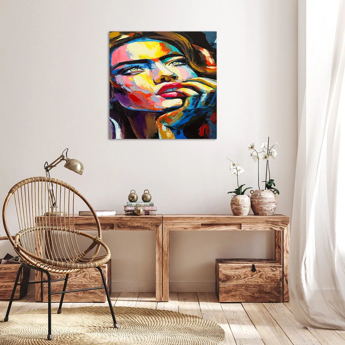 Obraz na plátne - Sny, ako vtáky letia oblohou - 50x50 cm