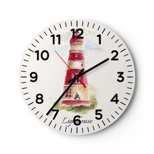 Nástenné hodiny - Tu je vždy počasie - 40x40 cm