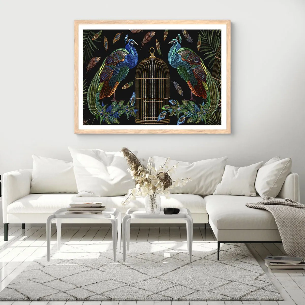 Plagát v ráme zo svetlého duba - V kráľovskom rúchu - 100x70 cm