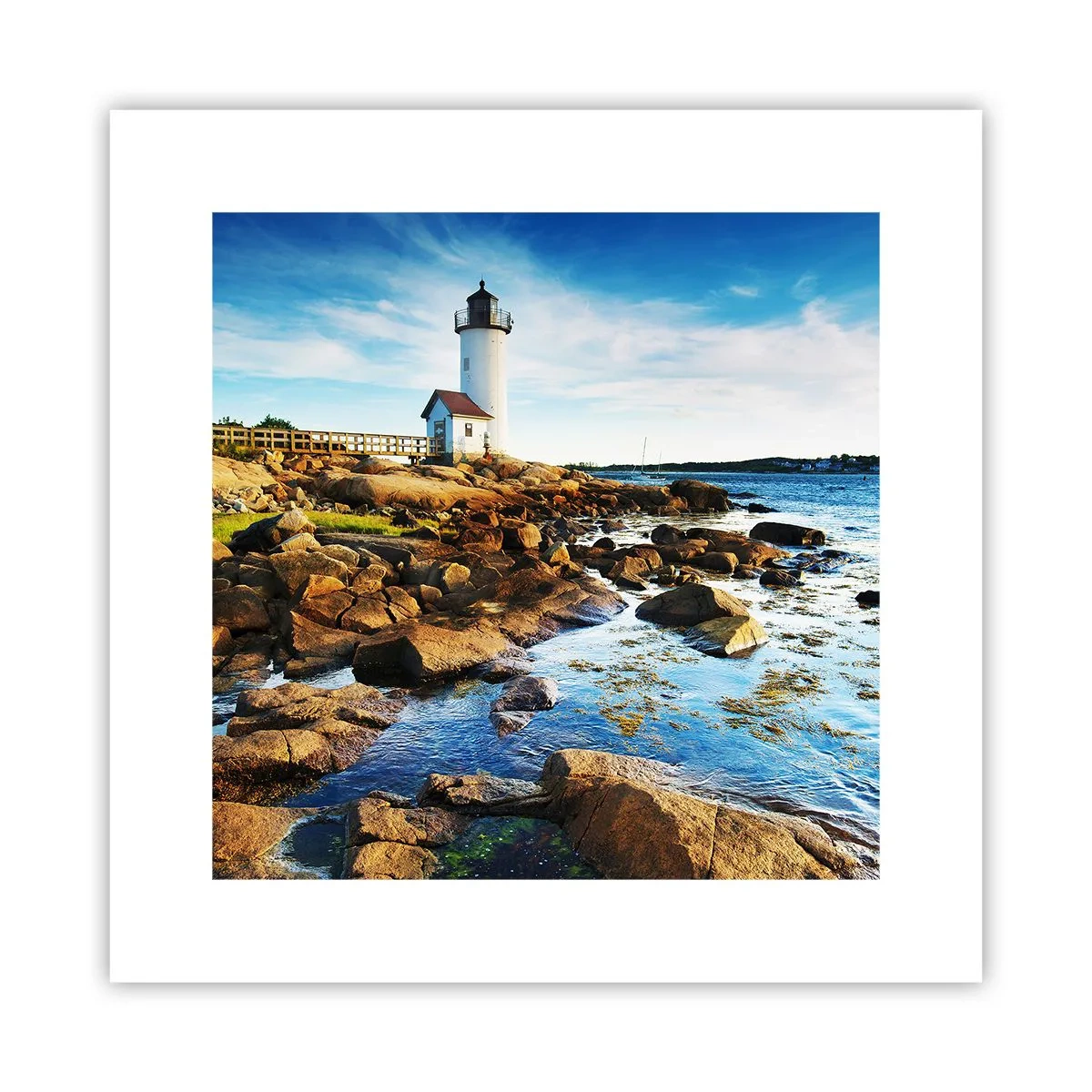 Plagát - Vráťte sa šťastne, čakám - 30x30 cm