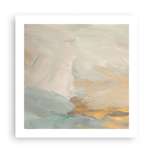 Plagát - Abstrakcia – krajina nehy - 50x50 cm