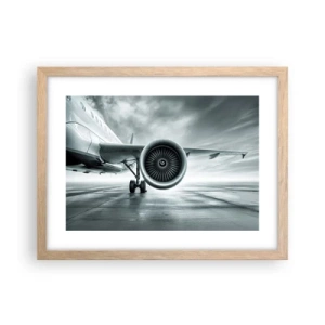 Plagát v ráme zo svetlého duba - Toto je sila! - 40x30 cm