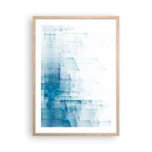 Plagát v ráme zo svetlého duba - Ako sa stal priestor - 50x70 cm