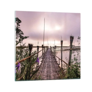 Obraz na skle - Pokoj a pohoda Ázie - 60x60 cm