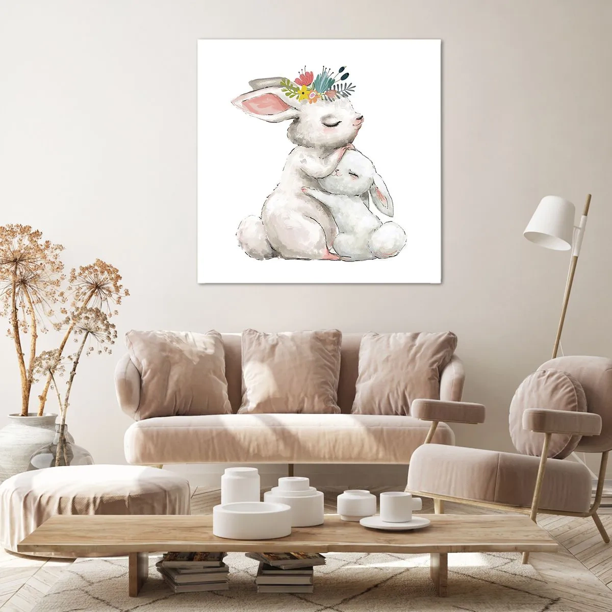 Obraz na plátne - Najlepšie je u mamy - 50x50 cm