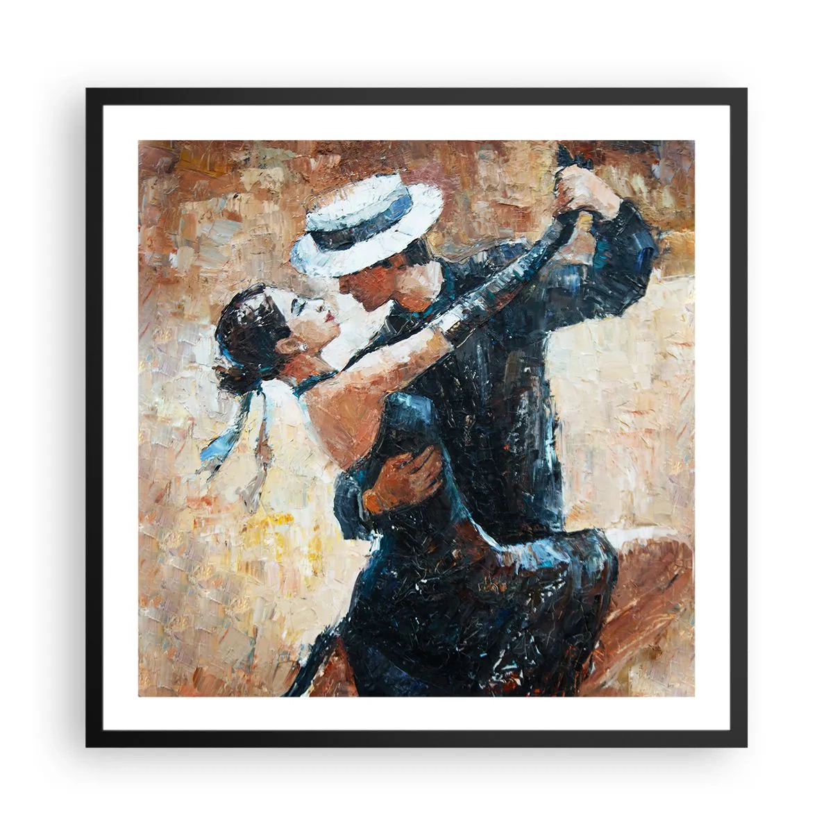 Plagát v čiernom ráme - A la Rudolf Valentino - 60x60 cm