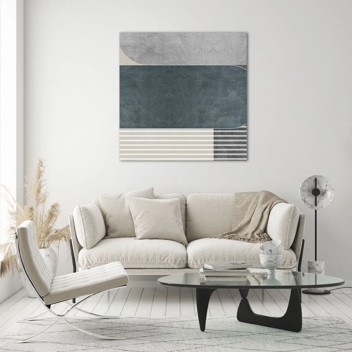 Obraz na skle - Kompozícia na úrovni - 70x70 cm