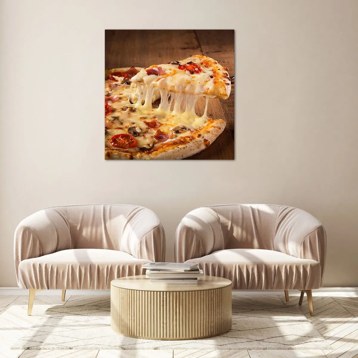 Obraz na skle - Veľdielo talianskeho umenia - 70x70 cm