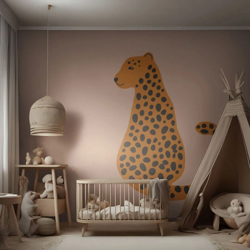 Fototapeta Standard Eco - Leopardný vzor je v móde - Pre deti, Panther, Zvieratá - 350x256 cm