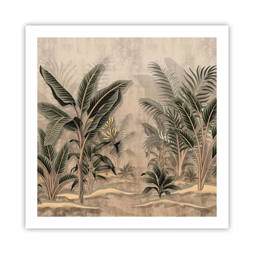 Plagát - Rytina v koloniálnom štýle - 60x60 cm