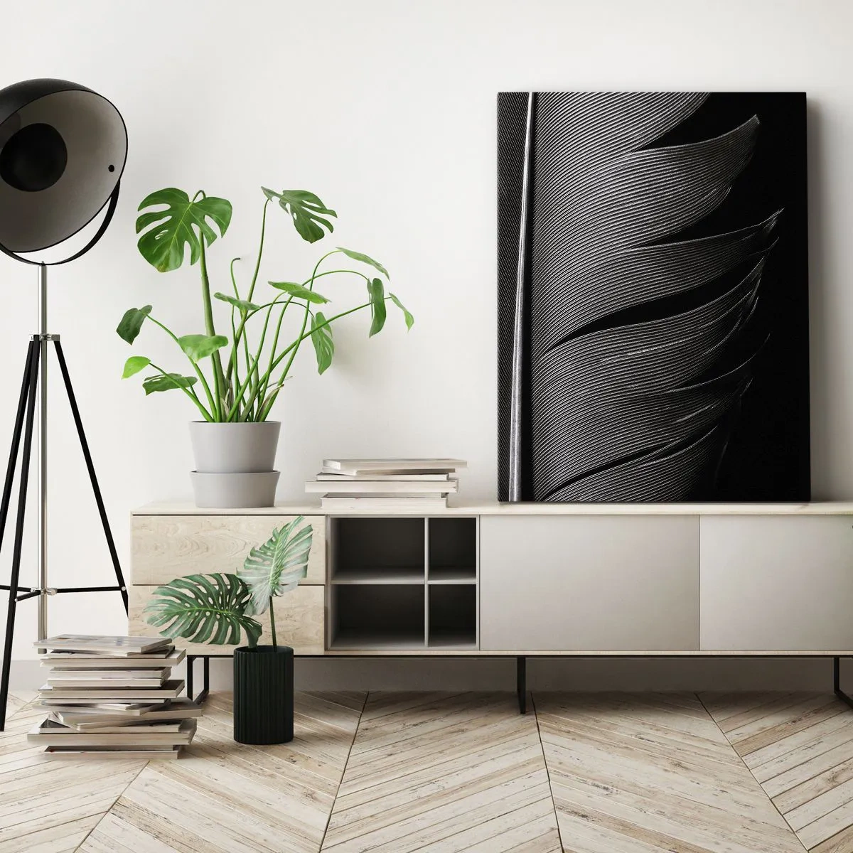 Obraz na plátne - Perie – nádherná konštrukcia - 70x100 cm