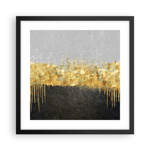 Plagát v čiernom ráme - Dovnútra a nahor - 40x40 cm