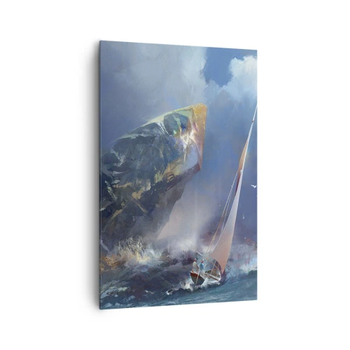 Obraz na plátne - Kto má odvahu, vyhráva - 80x120 cm