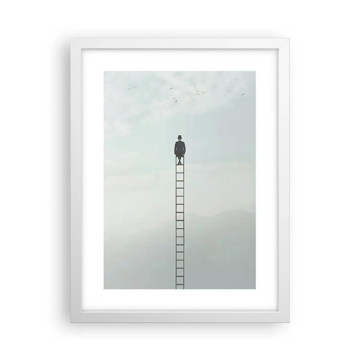 Plagát v bielom ráme - Povzniesť sa nad to - 30x40 cm