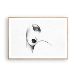 Plagát v ráme zo svetlého duba - V štýle Lempickej - 100x70 cm