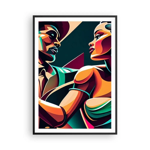 Plagát v čiernom ráme - V rytme srdca - 70x100 cm