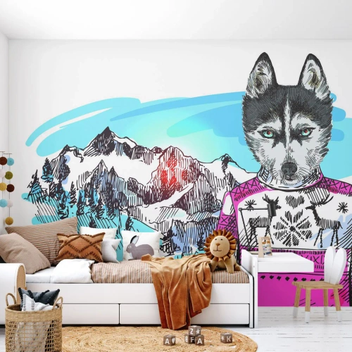 Fototapeta na mieru Standard Eco - Vlk v ovčom rúne - Abstrakcia, Wolf, Pre deti
