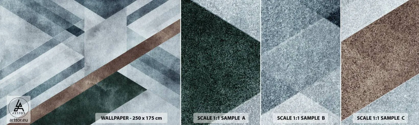 Vzorka Fototapeta Standard Eco - Sofistikovaná elegancia geometrie - Čiary, Geometria, Abstrakcia - 100x30 cm