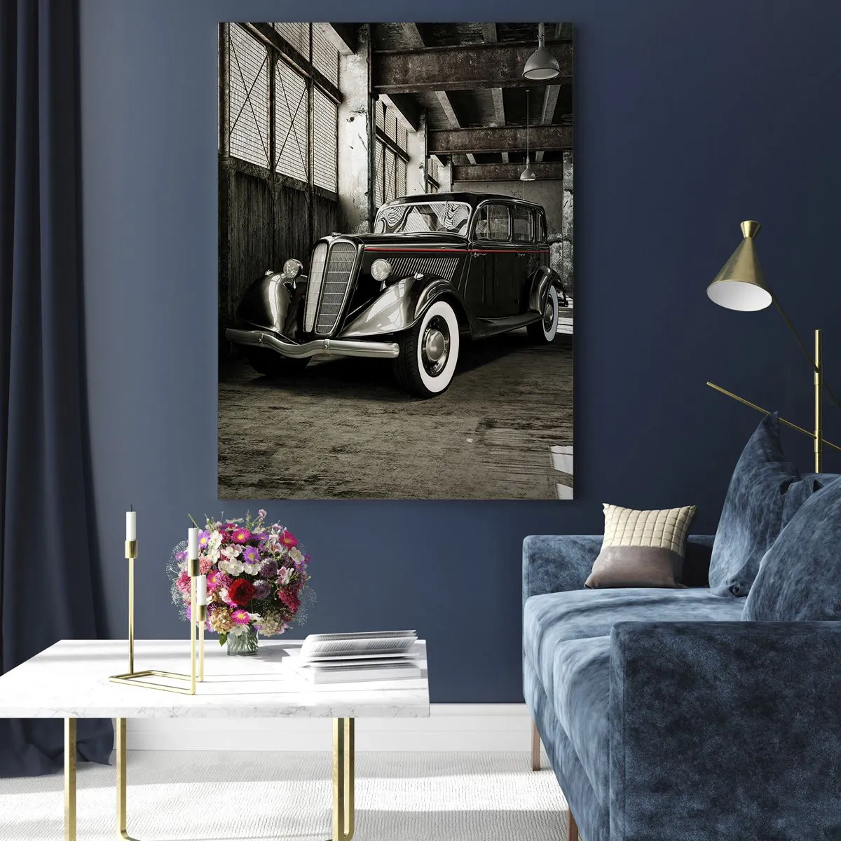Obraz na skle - Nepominuteľná elegancia 30. rokov - 50x70 cm