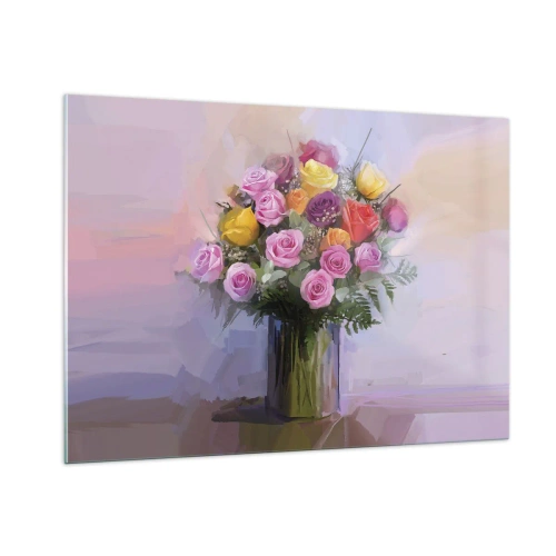 Obraz na skle - Zachytená krása - 100x70 cm