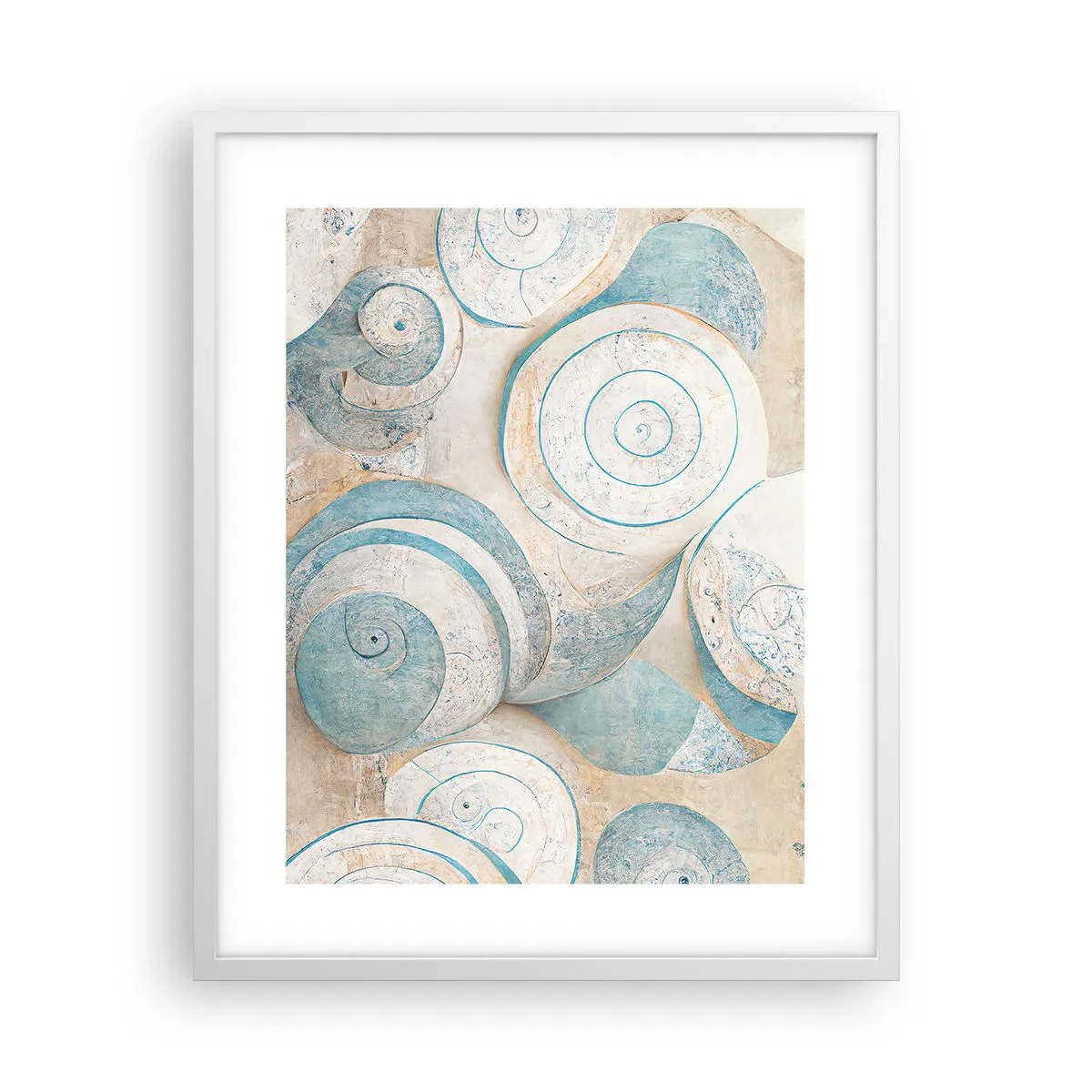 Plagát v bielom ráme - Čo skrýva mušľa? - 40x50 cm