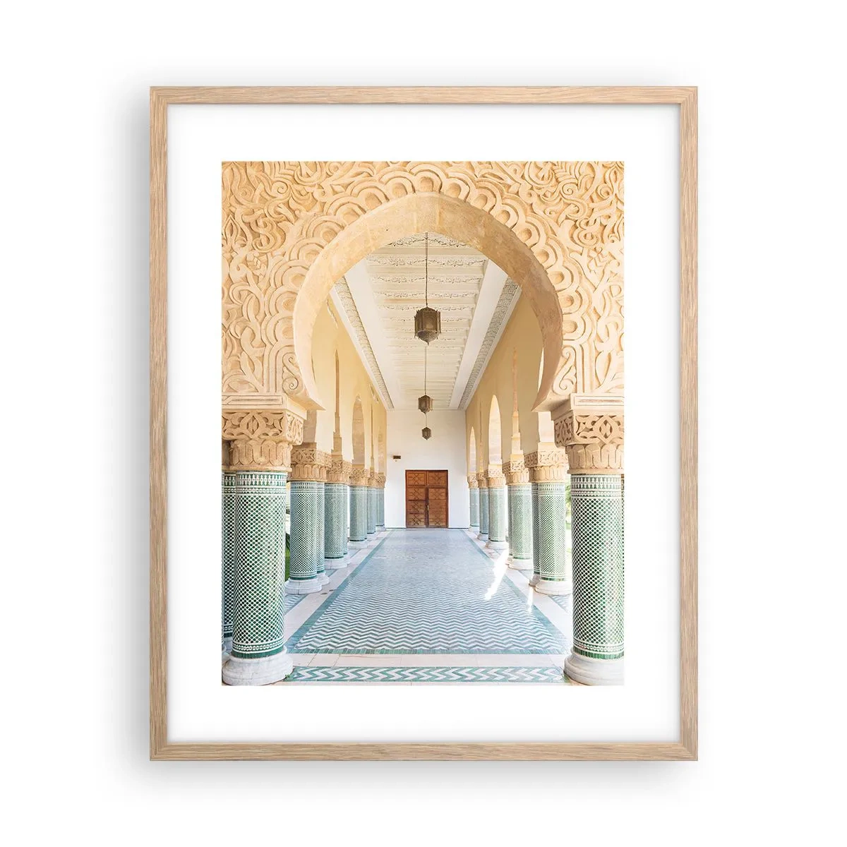 Plagát v ráme zo svetlého duba - Z príbehov Šeherezády - 40x50 cm