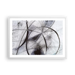Plagát v bielom ráme - Futuristická fantázia - 70x50 cm