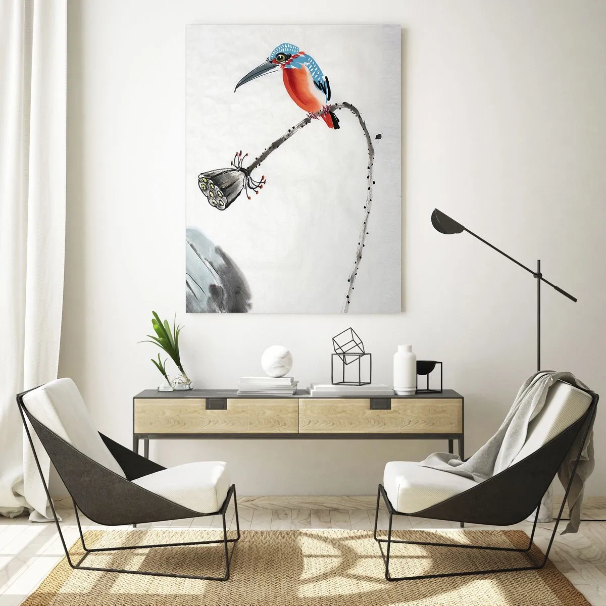 Obraz na skle - Život lúky - 80x120 cm