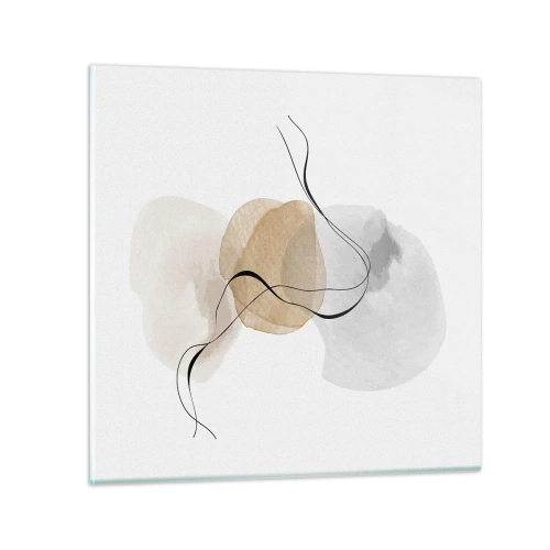 Obraz na skle - Vzdušné korálky - 60x60 cm